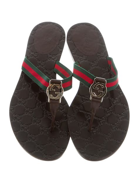 Gucci web slide sandal women's